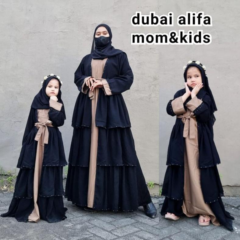 Baru - Abaya Gamis 862 Dubai Alifa Exclusive Busui Busana Muslimah Umroh Haji Dubai Turkey Turki Gam