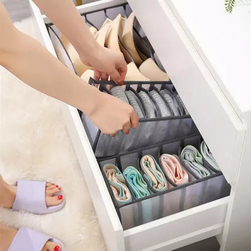Storage Sekat Pakaian Organizer Pembatas Pakaian Lemari Storage Celana - Storage Celana Banyak Sekatan-SC