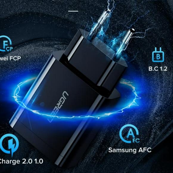 UGREEN Quick Charger 3.0 USB 18W Fast Charger With Micro USB Cable