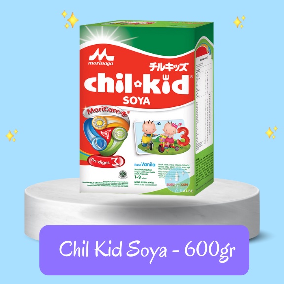 

Morinaga ChilKid Soya 600gr Vanila (1-3 Tahun) - Susu Formula