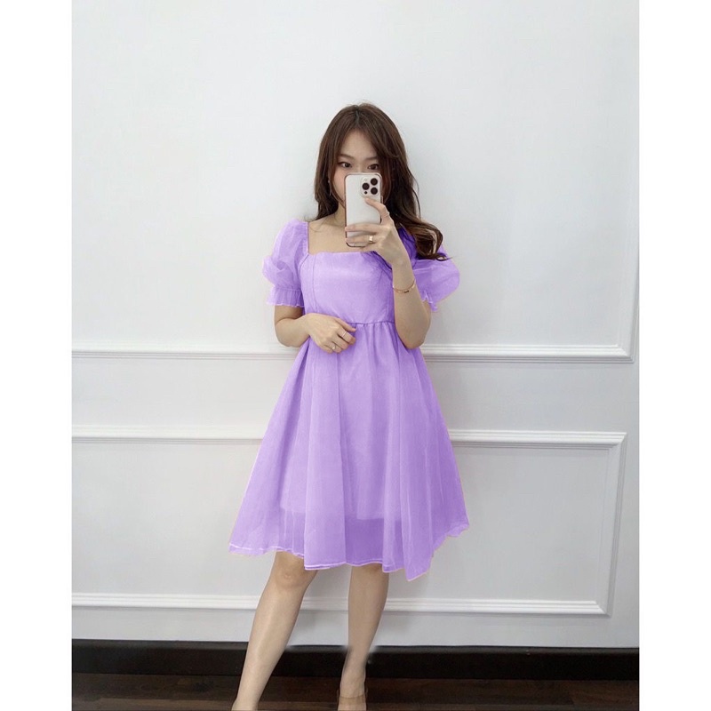 MINI DRESS PUFFY ORNELA / GAUN PESTA ORGANZA FASHION / NEW DRESS / DRESS NATALAN TERBARU 2022-2023