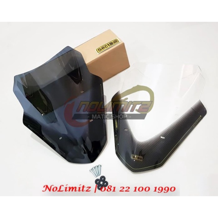 Windshield Visor Sectbill Vector Carbon Series Yamaha NMAX