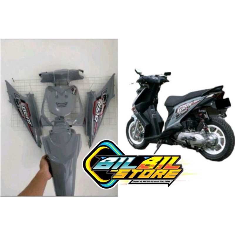 Full Set Body Bodi Halus Beat Karbu 2007-2011 Custom Warna Abu Abu Glossy