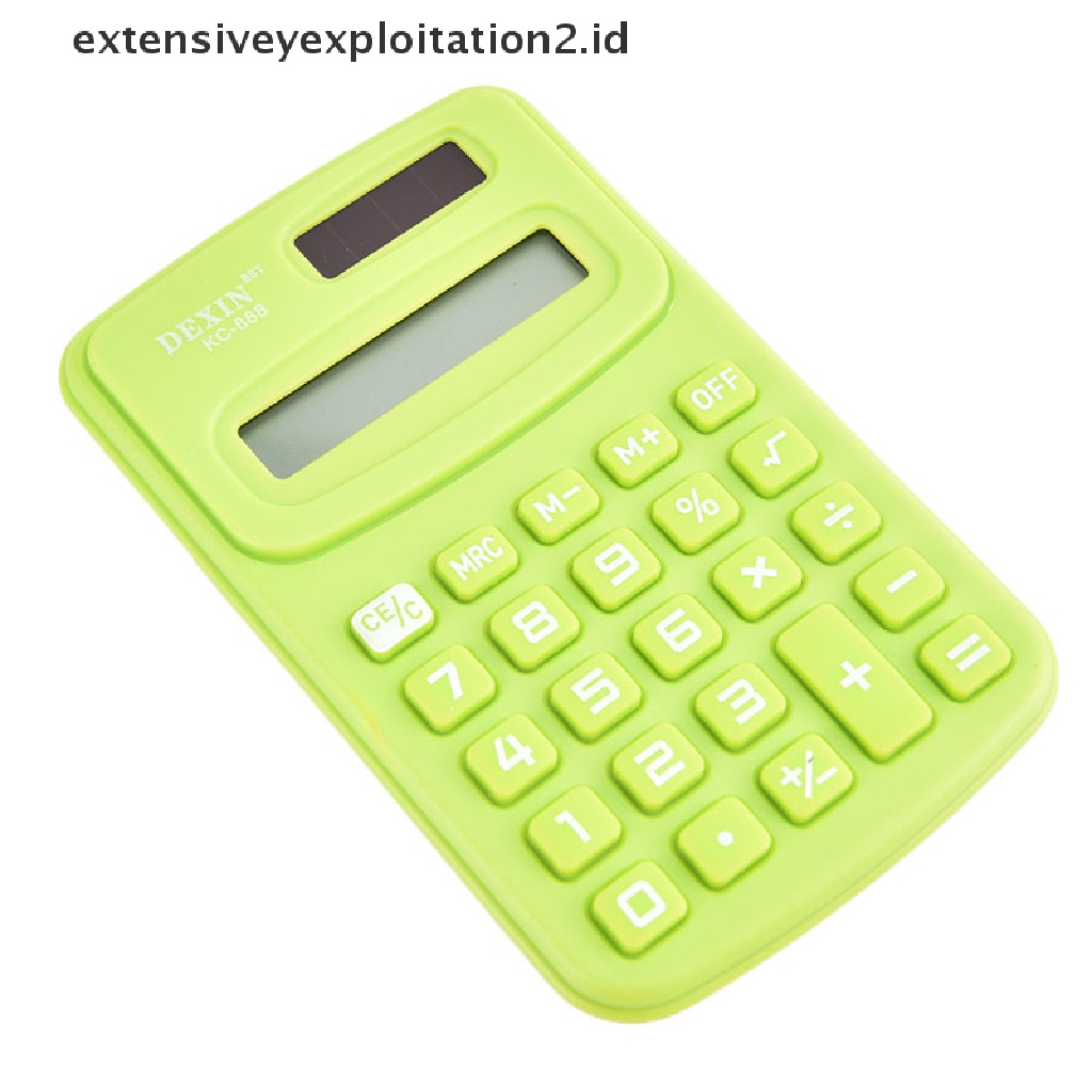 Kalkulator Mini 8 Digit Display Ukuran Saku Untuk Rumah / Sekolah / Kantor