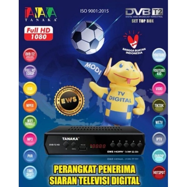 Set Top Box Tanaka DVB T2 / STB Tanaka Body Metal / Besi
