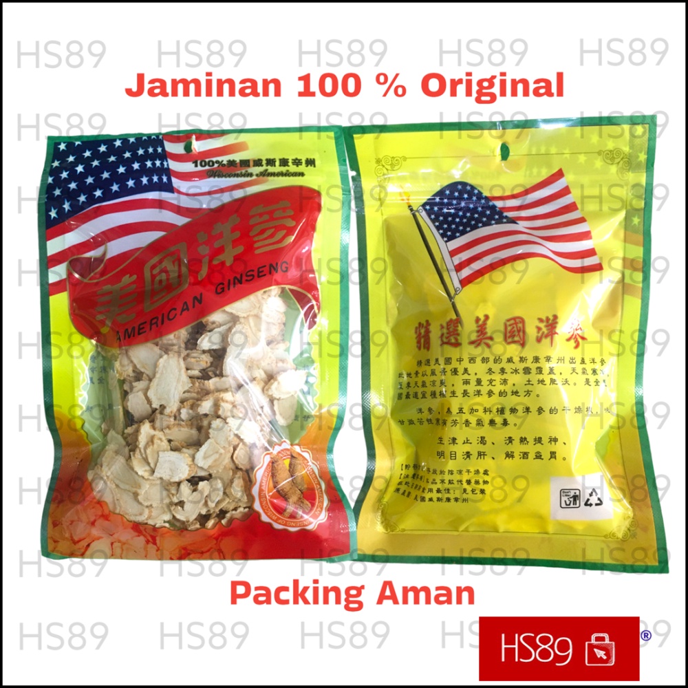 Ginseng Amerika Slice Asli Import - American Ginseng