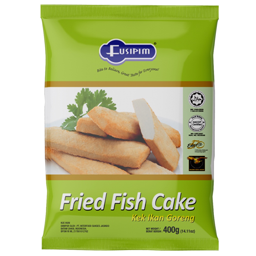 Frozen Food Fusipim Fried Fish Cake 400gr Kek Ikan Bakso Goren
