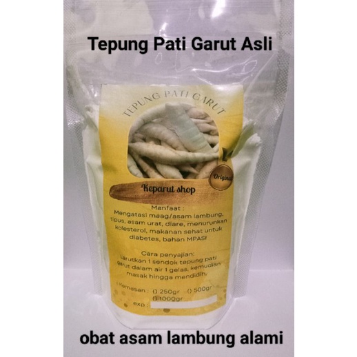

tepung Pati Garut/jelarut/irut