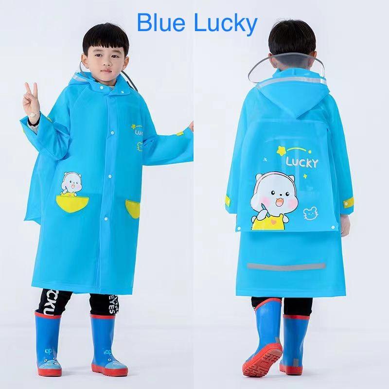 Jas Hujan Anak Laki Laki Mantel Hujan Terusan Anak Cowok Korea Kids Raincoat Fashion Motif Kartun