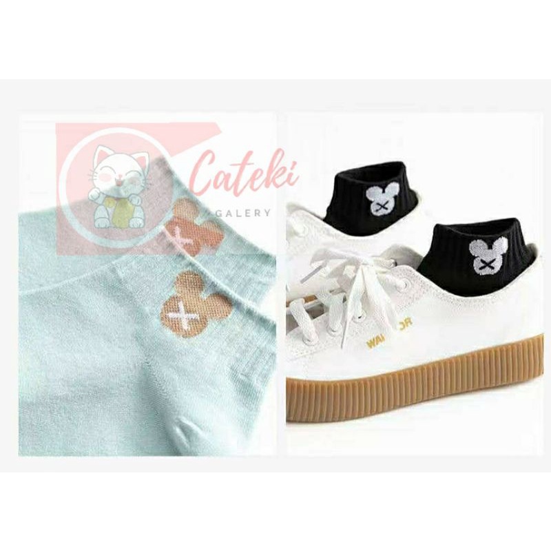 [CTK] PROMO Kaos Kaki Motif Mickey Miki Kaos Kaki Pendek Fashion Micky Semata Kaki Ankle Sock