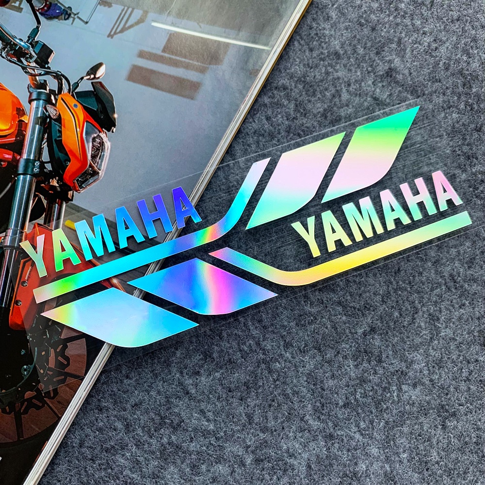 Stiker Reflektif Sepeda Motor Yamaha Skuter Header Pijakan Kaki Modifikasi Stiker Dekoratif YAMAHA Nmax Xmax Aerox 155 MIO R1 R3 R15 Stiker Motor