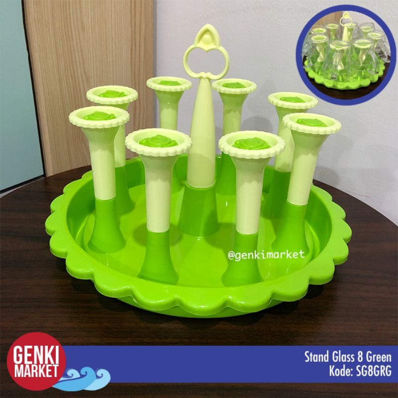 Stand gelas tatakan gelas plastik