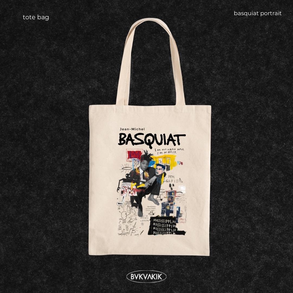 Tote Bag Jean-Michel Basquiat Portrait