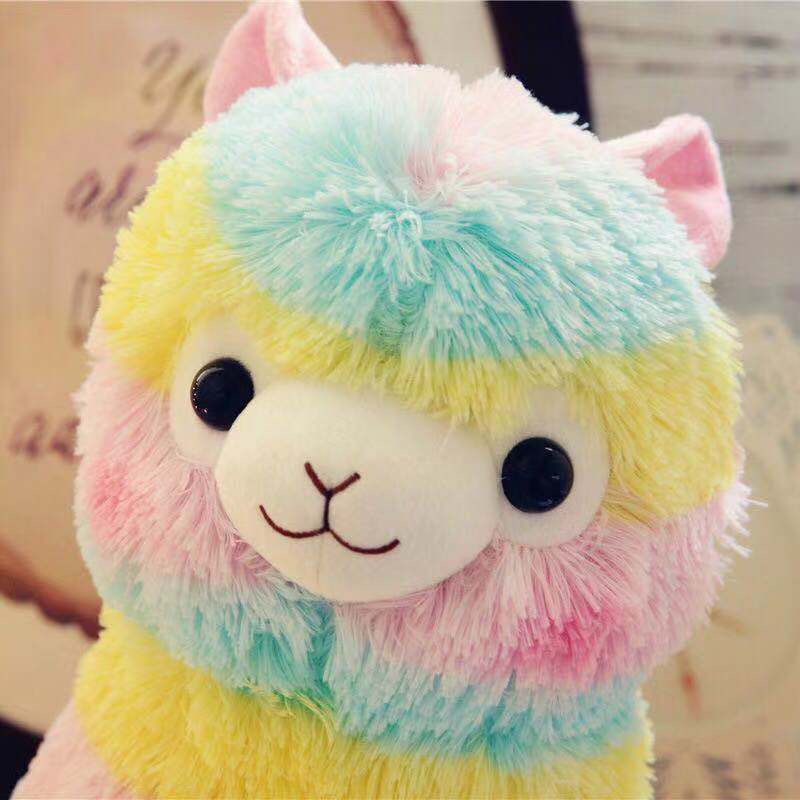 BONEKA ALPACASSO RAINBOW KAMBING DOMBA SHEEP IMPOR LUCU