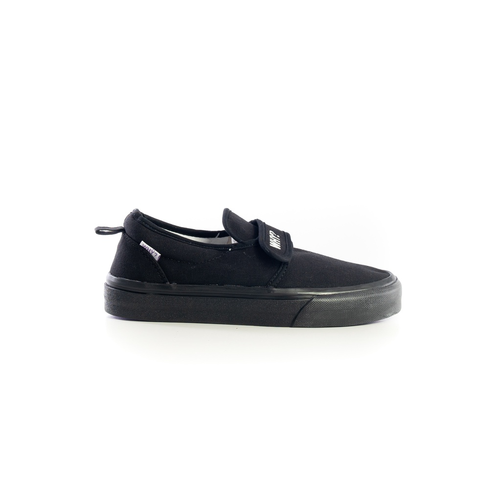 Sepatu Why Footwear - Slip On Ganciet Full Black