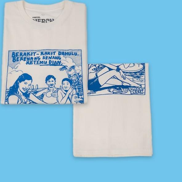 T-shirt Vincent Desta - Ketemu Dian Putih SS - S