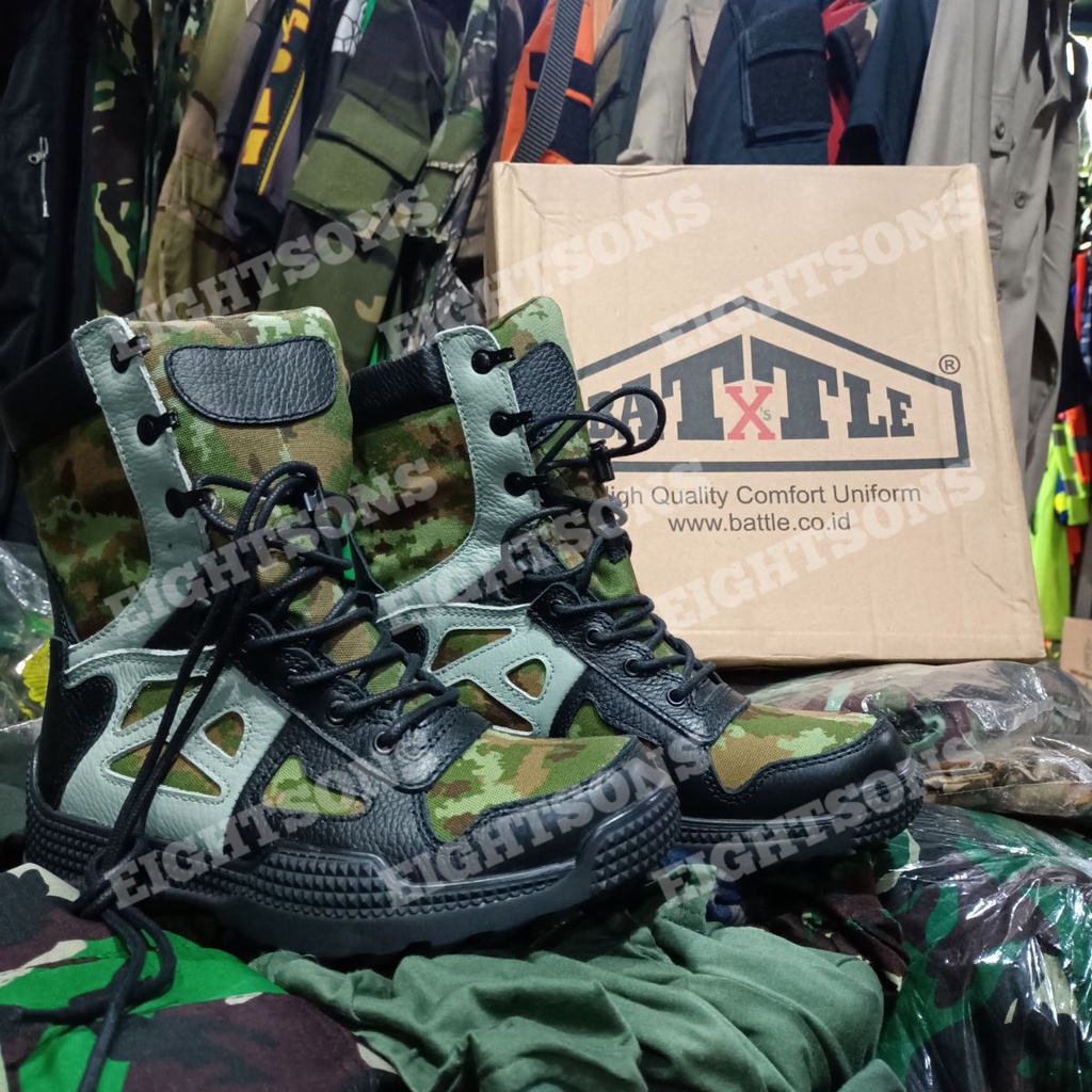 BATTLE X SEPATU PDL KOSTRAD JATAH TNI VIGOROSO SEPATU PDL BOOTS BATTLE X s JATAH TNI