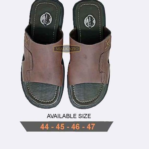 BIG SIZE Sandal Pria Ukuran Besar 44-45-46-47 Sendal Kulit Murah - 47