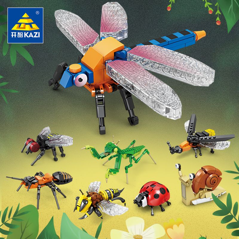 Mainan Balok Bangunan Lego Model Capung Mantis Untuk Edukasi Anak 6 +