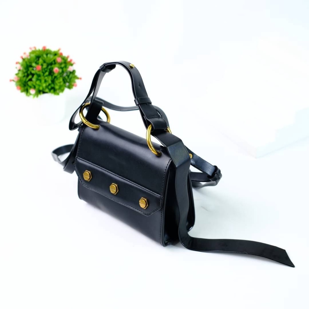 [7.7 Boombastis Sale⚡] - TAS WANITA CK801 CK STUDDED SLING BAG PREMIUM IMPORT