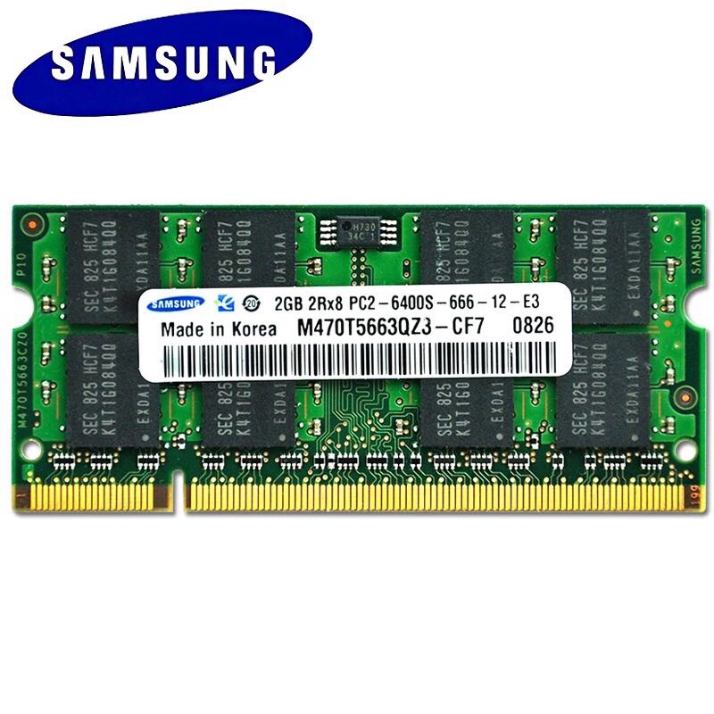 [ORIGINAL] SAMSUNG RAM DDR2 2GB 667MHz 800mhz SODIMM 1.8v laptop memory Computer accessories game acceleration