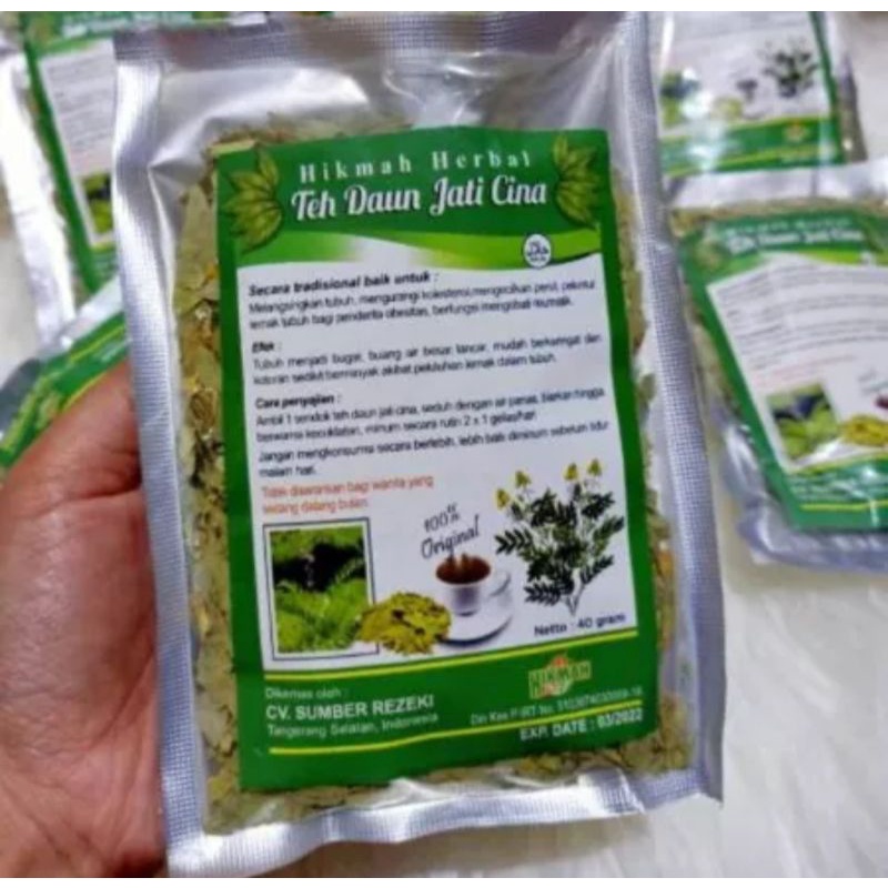 

[ Paket 5 pcs ] Teh curah daun jati cina isi 40 gram