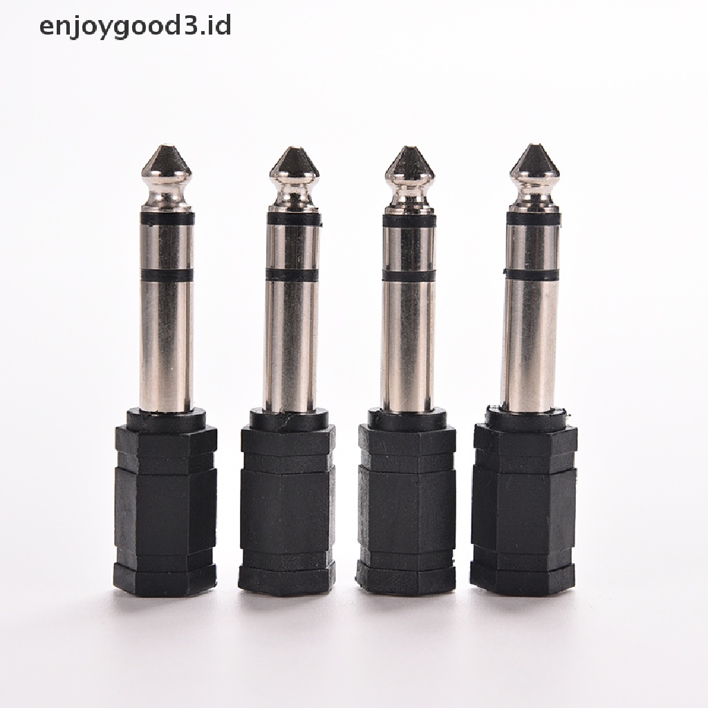 1pc Adapter Jack Audio Stereo Mini 6.5mm 1 / 4 Male Ke 3.5mm 1 / 8 Female Adapter Konverter Jack Audio Stereo 6.5mm 1 / 4 Male Ke 3.5mm 1 / 8 Female Untuk Mic Tas Ransel Wanita Bahan Kulit Pu Warna Polos