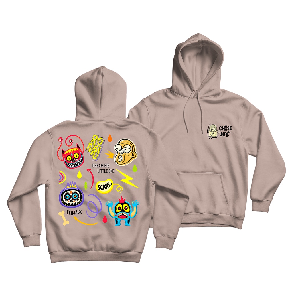 Sweaterpolos Hoodie Jumper CHOOSE JOY ( Sablon ) Unisex Pria &amp; Wanita