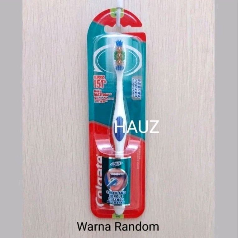 Colgate Sikat Gigi Whole Mouth Clean 360 Medium With Tongue Cleaner