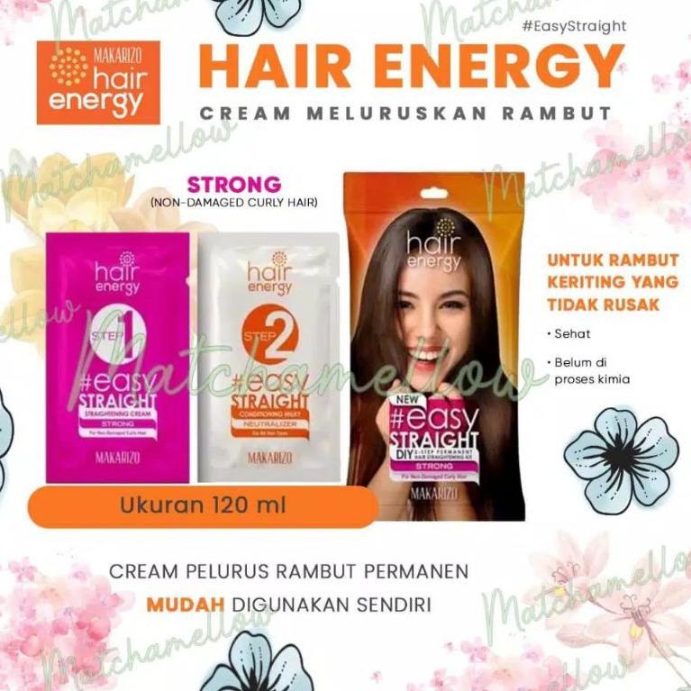 ★ PELURUS RAMBUT PRIA WANITA PERMANEN TANPA CATOK AMAN MAKARIZO MAKARIZO HAIR ENERGY EASY STRAIGHT M