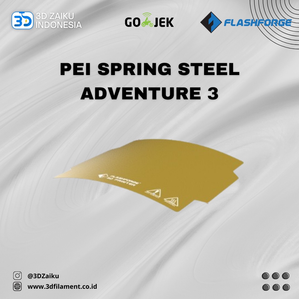 Original Flashforge Adventurer 3 PEI Spring Steel Removable Sheet