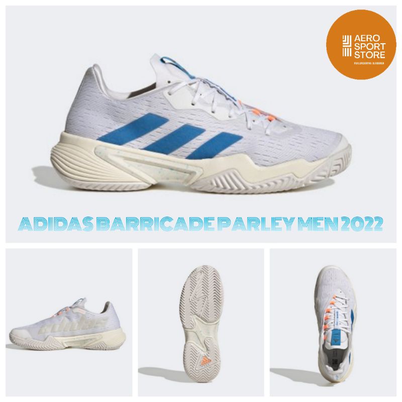 [ SEPATU TENIS LAPANGAN ADIDAS BARRICADE PARLEY MEN 2022 ORIGINAL ]