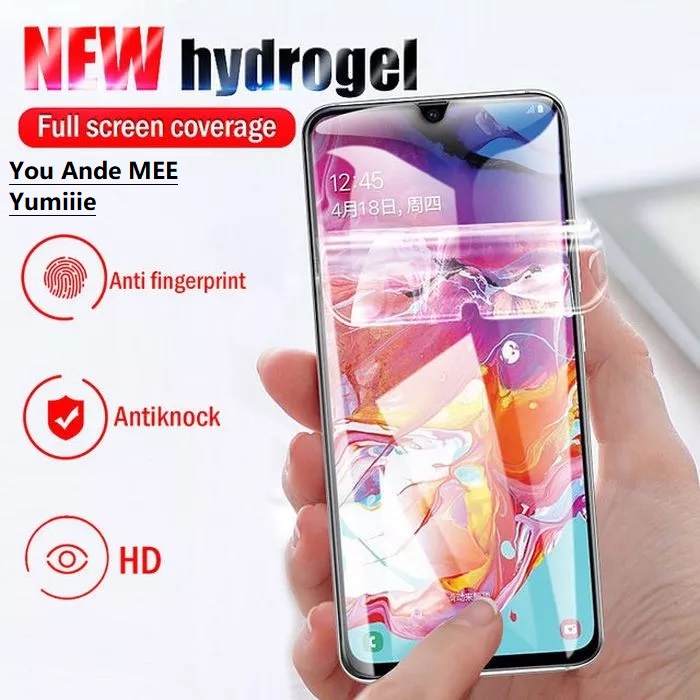 Hydrogel Clear Front-Back OPPO A17 A17k A78 NFC A77s A57 4G, A16 A16e A16k A15 A15s A12 A1k A11k A3s Hidrogel Full Cover-Ful Coverage Bening Glossy-Glosy Jelly-Jel Hydro Depan-Belakang Antigores-Gores Transparan-Transparent Tipis-Bagus 5G S A77 E K 2022