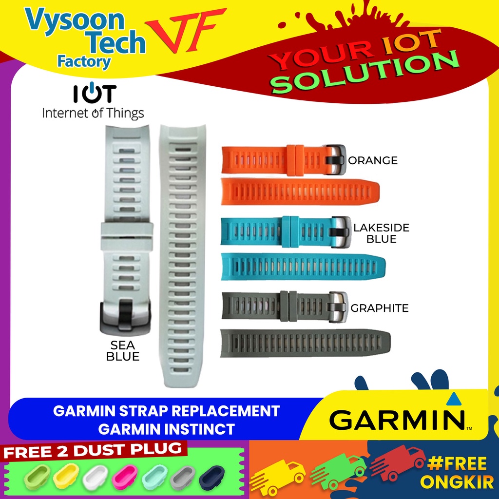 Strap Jam Tangan Garmin Instinct / Instinct Tactical Bahan Silicone