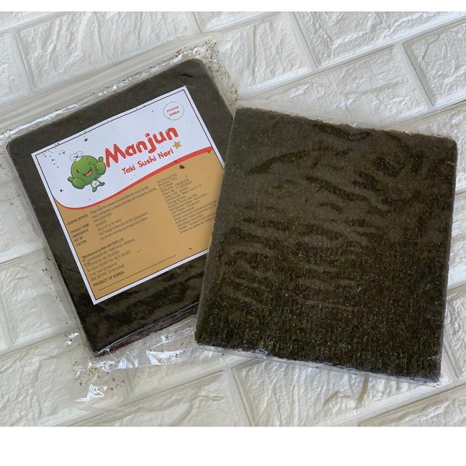 

⇚ Manjun Yaki Sushi Nori - Roasted Seaweed - Rumput Laut Panggang kemasan 50 lbr ㅃ