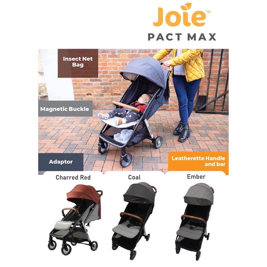 Joie pact max stroller - COAL
