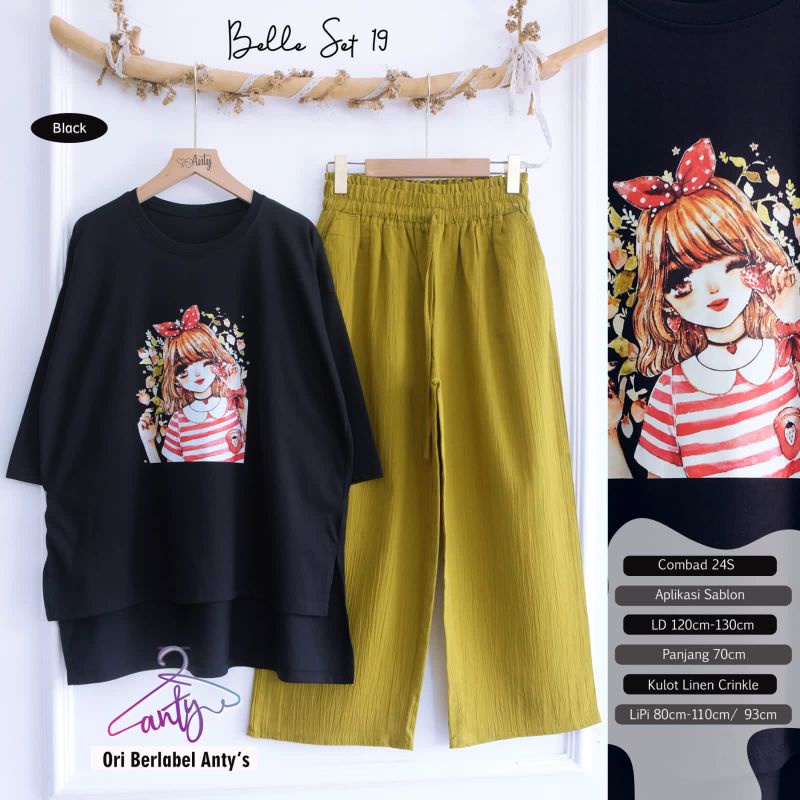 TEBARU BISA BAYAR DI TEMPAT)) BAJU BELLE  SET 19 ORIGINAL  BY ANTY'S