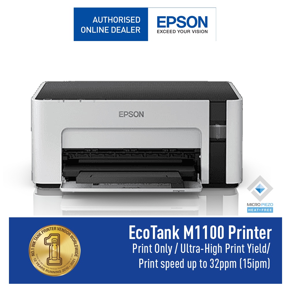 Jual Epson Ecotank Monochrome M1100 Ink Tank Printer Shopee Indonesia 2832