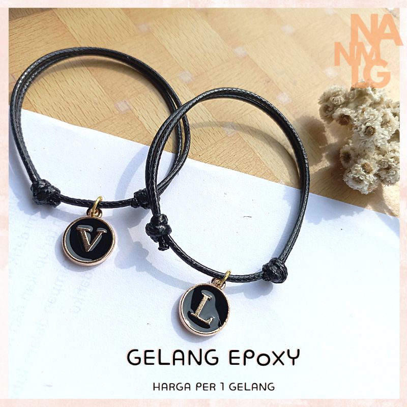 Gelang Inisial Epoxy