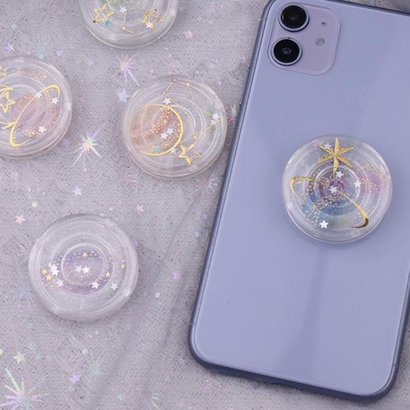 ユ Popsocket Transparan Galaxy ゑ