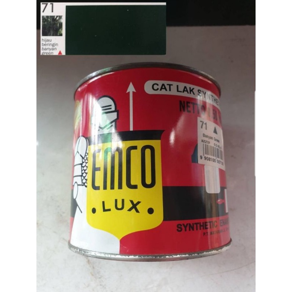 

Cat emco no 71 warna hijau beringin ½ kg
