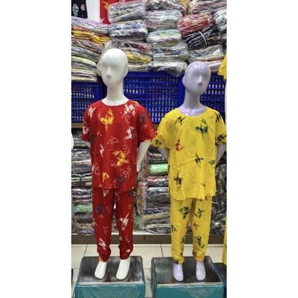 BAJU TIDUR  Anak RAYON YEONG GI IMLEK (ikan koi) CP