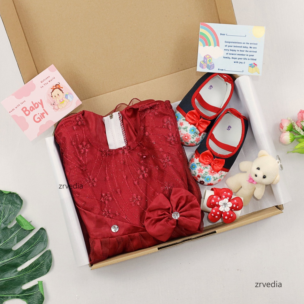 [FANCY] Hampers Baby Girl 0-12 Month / Hadiah Kado Lahiran Perempuan Baby New Born Bulan Gift Dress