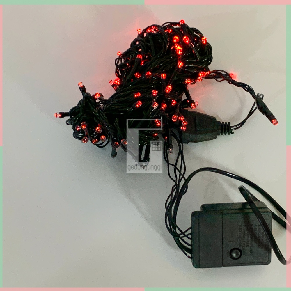 Lampu Hias Merah Pohon Natal Imlek Sincia Meihwa 100 Led Tumblr Musik Tirai Dekorasi Hiasan Aksesoris Gantung Santa Gereja Warna Warni Kelap Kelip Selang Kawat Bulat Merry Christmas Light Ball Bag Decor Decoration 2 3 5 10 20 50 Meter 100lampu Waterproof