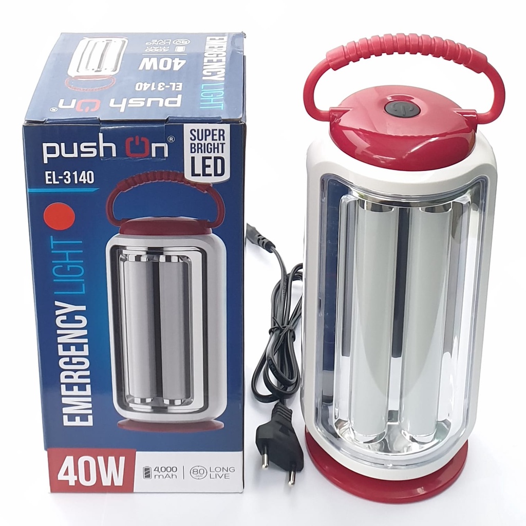 Push On EL-3140 Lampu Led Emergency Darurat 2 Sisi 40w (2x20w)