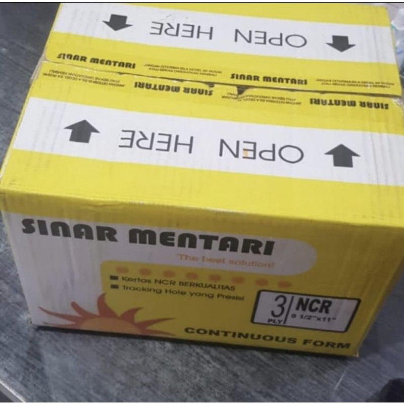 

continuous form 9.5x11, 3 ply full sinar mentari