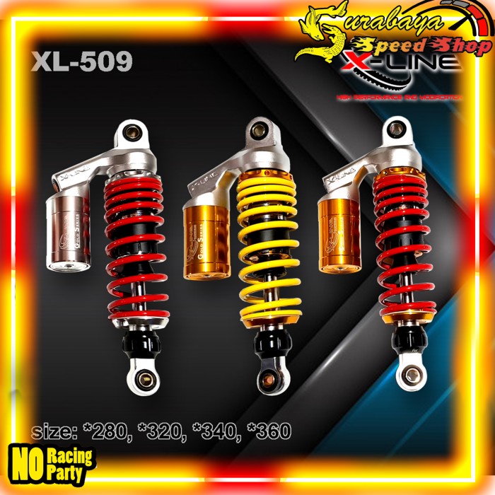 Shock Shockbreaker Tabung Atas Yamaha Honda Suzuki Mega Pro X-Line 509
