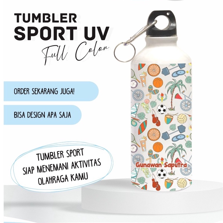 TUMBLER CUSTOM SPORT FREE DESAIN &amp; BUBBLE WRAP