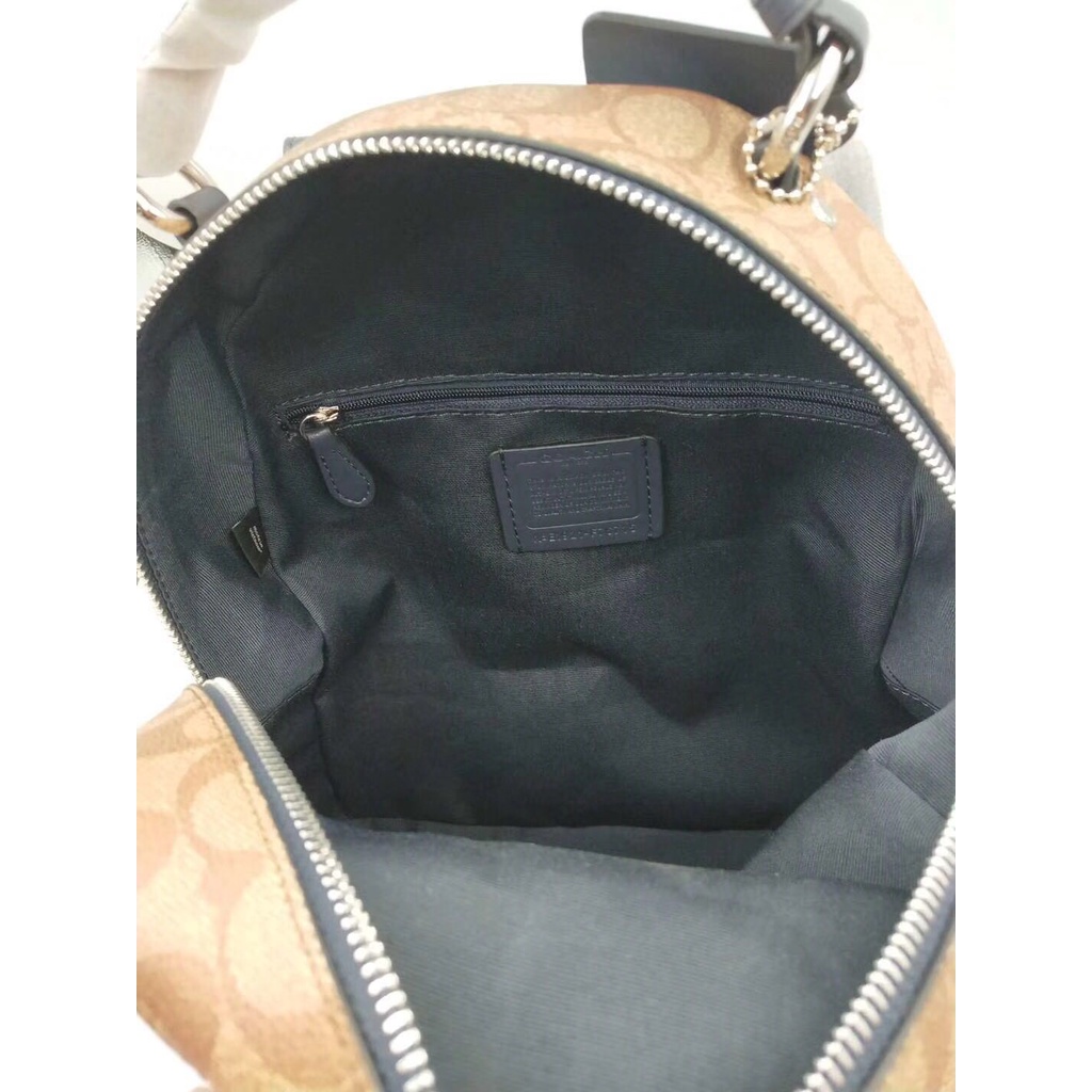 [Instant/Same Day]Coach 76715 Women's new zippered backpack backpack backpack schoolbag  beibao