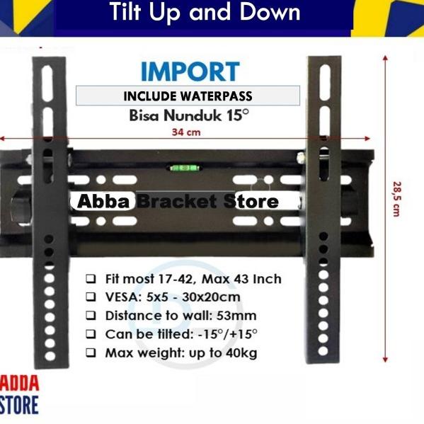 Bracket Braket Smart TV 32 40 42 43 Inch Sony Toshiba Aqua Polytron